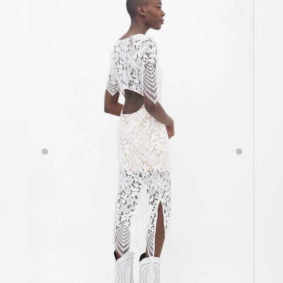 For Love and Lemons White Lace Dress. Size S - Picture 3 of 3